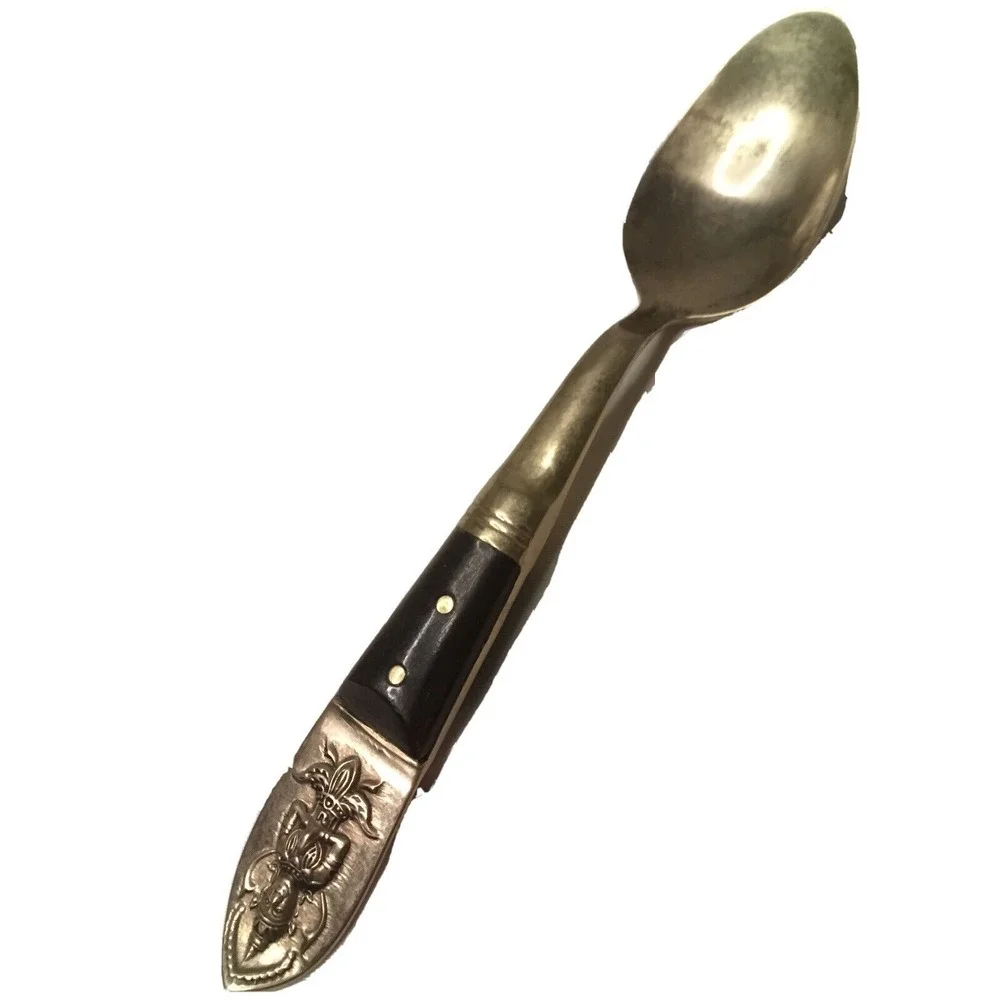 Siam Royal Demitasse Spoon Set Gold Tone Vintage Entertaining Collectible